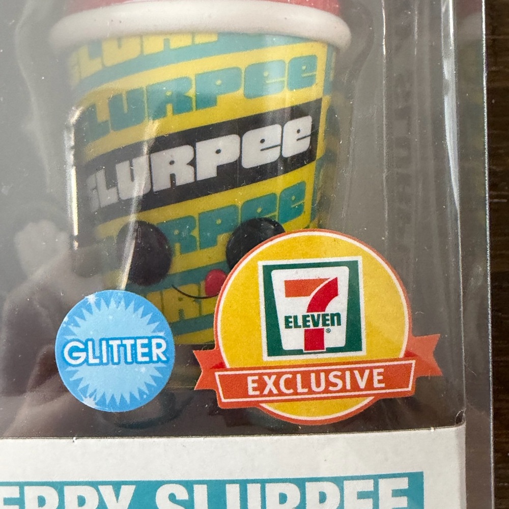 Funko Cherry Slurpee Glitter Figure - Red, Blue, Yellow - Picture 2 of 6